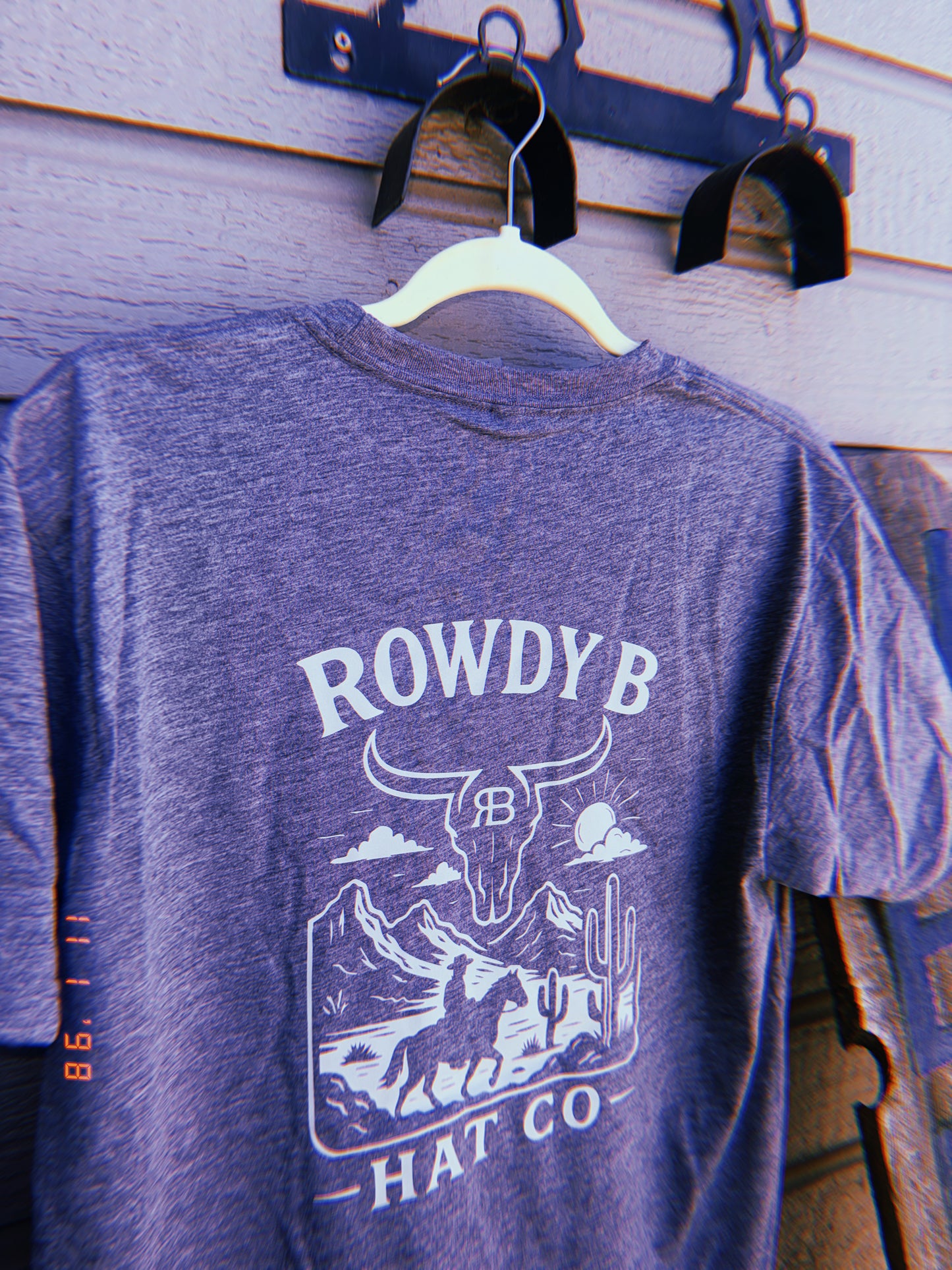 Saddle Up Tee Grey
