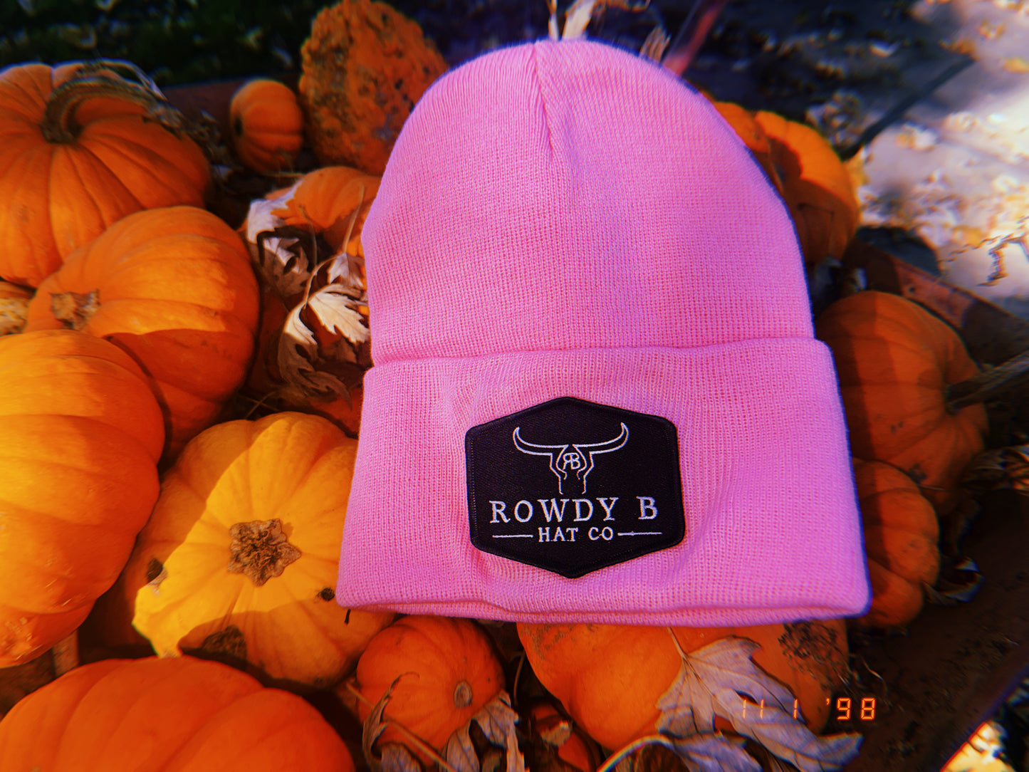 Rowdy Beanie Pink/Black